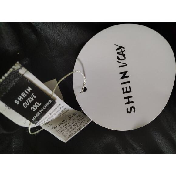 Shein V.Cay  Bohemian Midi Dress Black Womens Plus 3XL - Picture 4 of 4